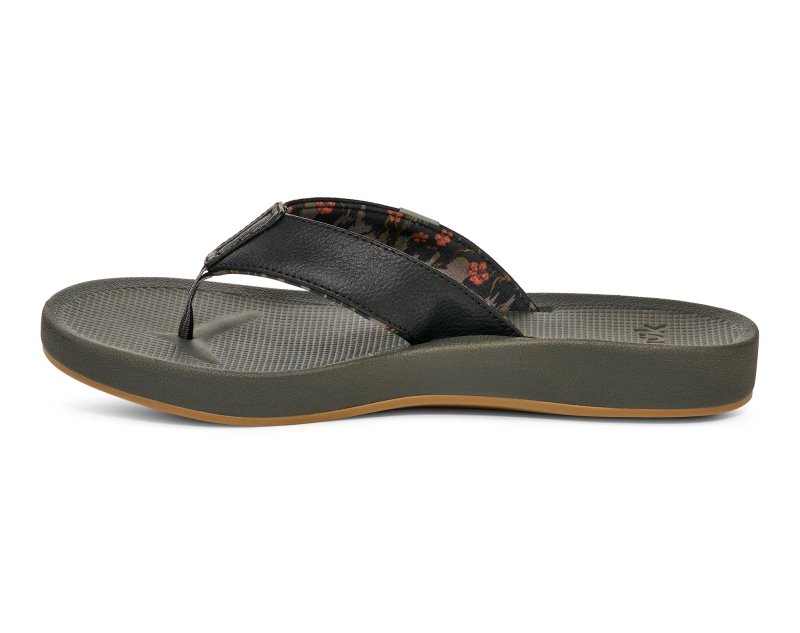 Sanuk Cosmic Coast Hawaii Men Flip Flops Black,Sanuk Philippines | OF23-7653P8