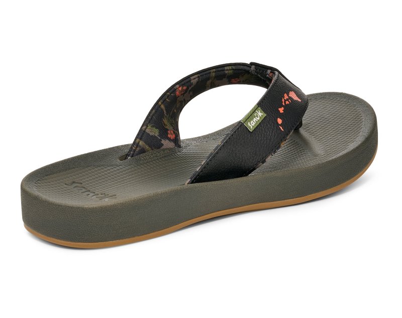 Sanuk Cosmic Coast Hawaii Men Flip Flops Black,Sanuk Philippines | OF23-7653P8