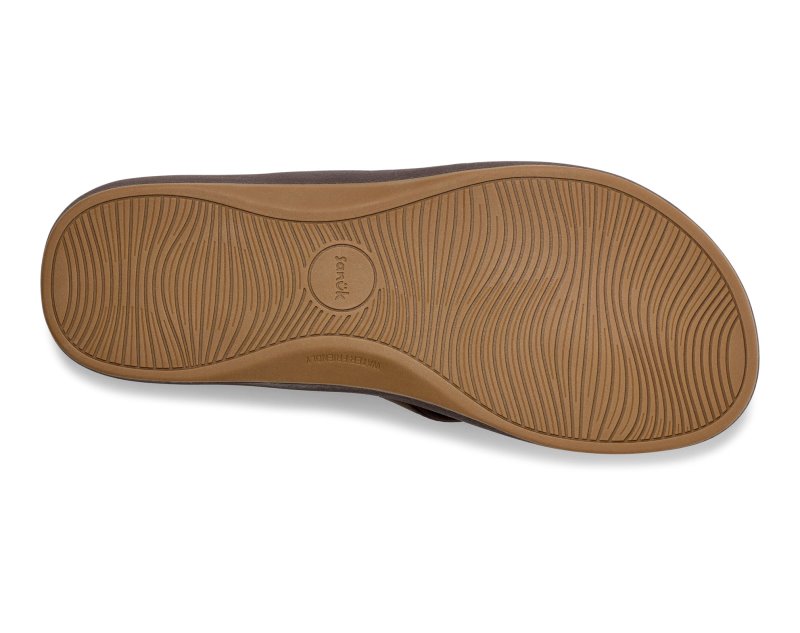 Sanuk Cosmic Coast Men Flip Flops Brown,Sanuk Philippines | FJ87-4497N7