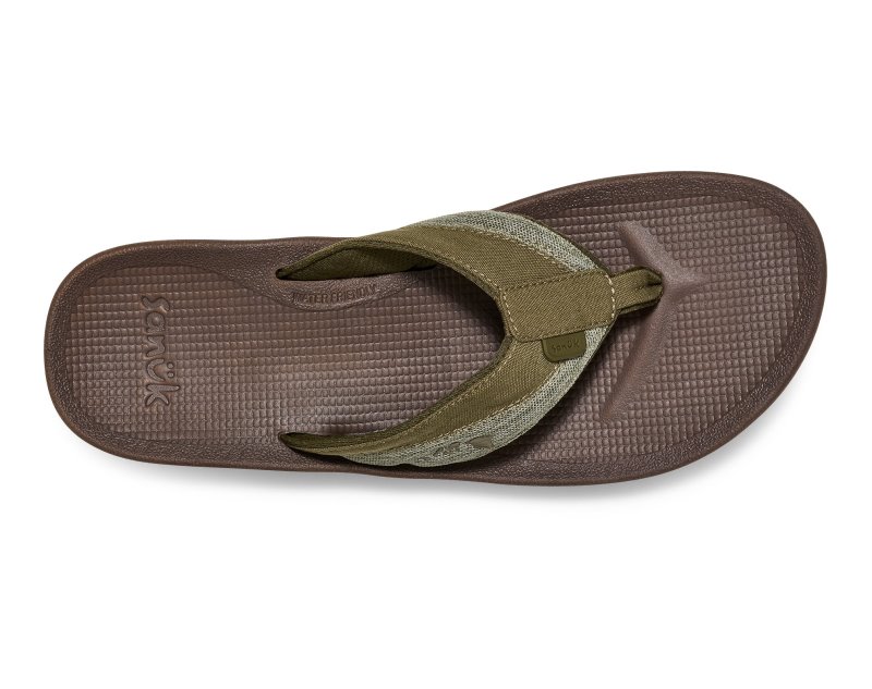 Sanuk Cosmic Seas Mesh Hawaii Men Flip Flops Green,Sanuk Philippines | LO17-4047P1