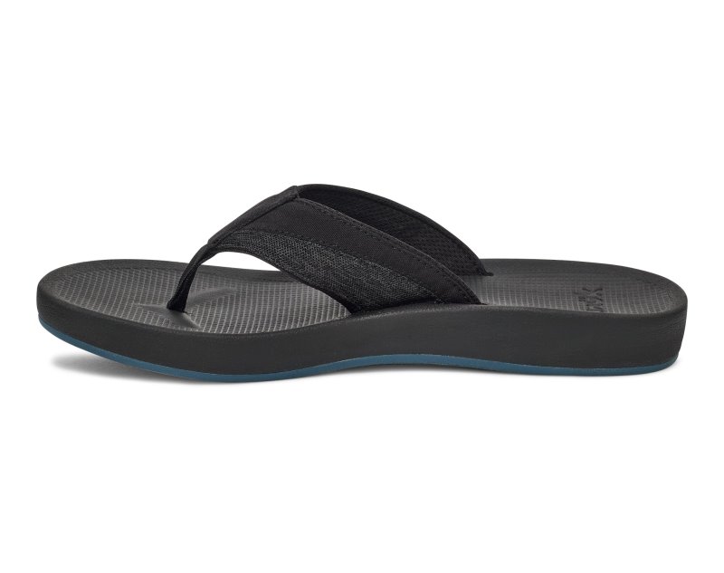 Sanuk Cosmic Seas Mesh Men Flip Flops Black,Sanuk Philippines | MV52-2622J7