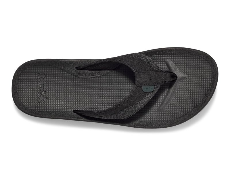 Sanuk Cosmic Seas Mesh Men Flip Flops Black,Sanuk Philippines | MV52-2622J7