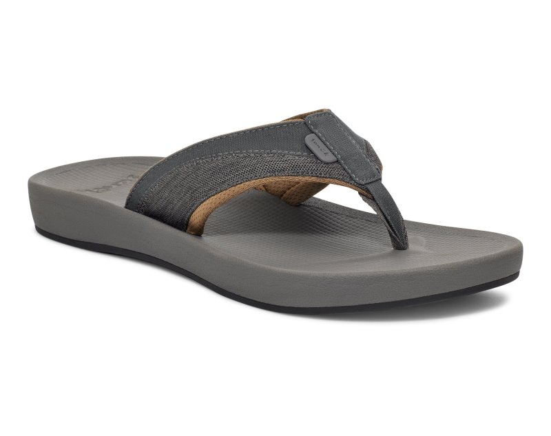 Sanuk Cosmic Seas Mesh Men Flip Flops Dark Grey,Sanuk Philippines | XO36-0246T7