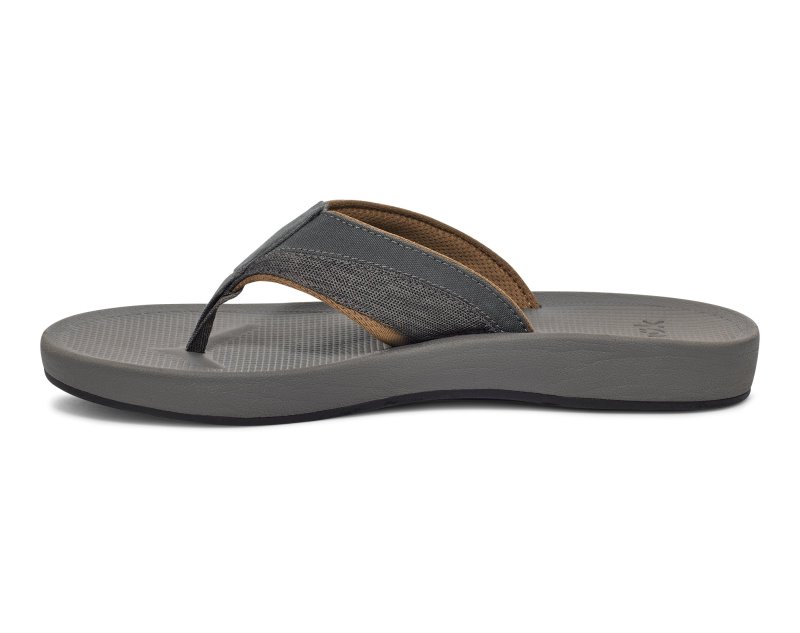 Sanuk Cosmic Seas Mesh Men Flip Flops Dark Grey,Sanuk Philippines | XO36-0246T7