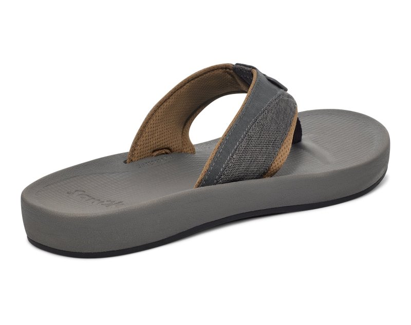 Sanuk Cosmic Seas Mesh Men Flip Flops Dark Grey,Sanuk Philippines | XO36-0246T7