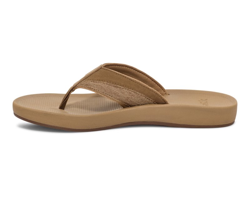 Sanuk Cosmic Seas Mesh Men Flip Flops Khaki,Sanuk Philippines | SI51-1291S3