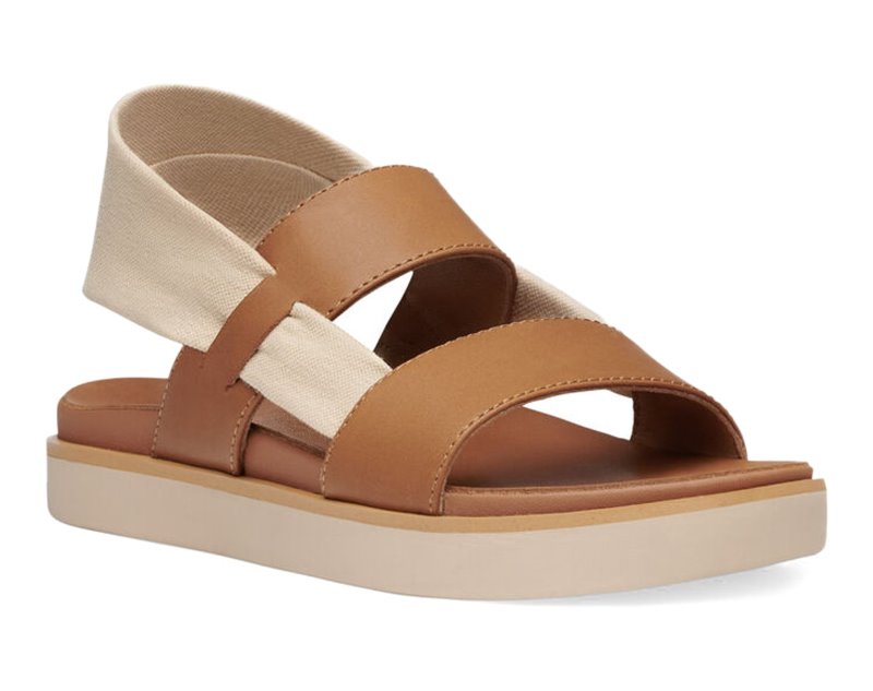 Sanuk Cosmic Sutra Sling LX Women Sandals Brown / Cream,Sanuk Philippines | KE56-7696H3