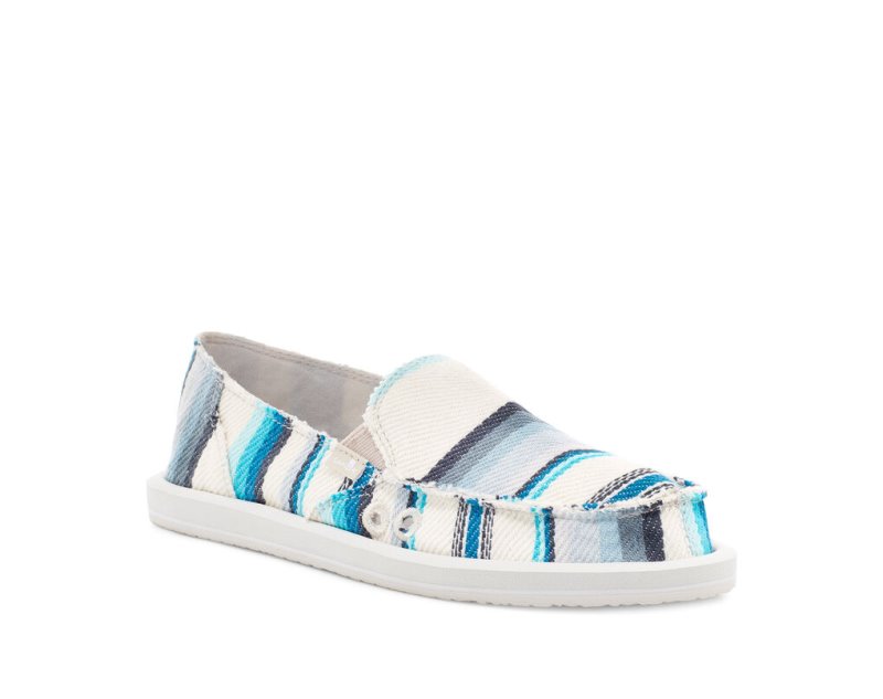 Sanuk Donna Blanket Slip-on Women Shoes Blue,Sanuk Philippines | FC76-2766V2