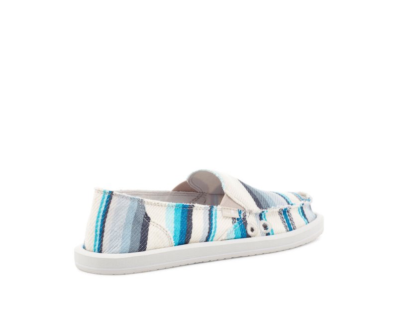 Sanuk Donna Blanket Slip-on Women Shoes Blue,Sanuk Philippines | FC76-2766V2