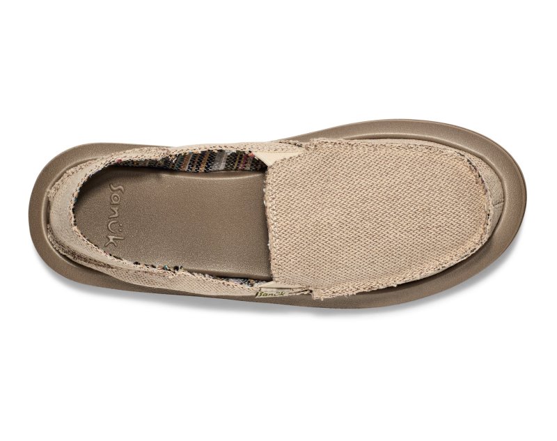 Sanuk Donna Hemp 2 Tone Women Loafers Beige,Sanuk Philippines | YN32-0652P0