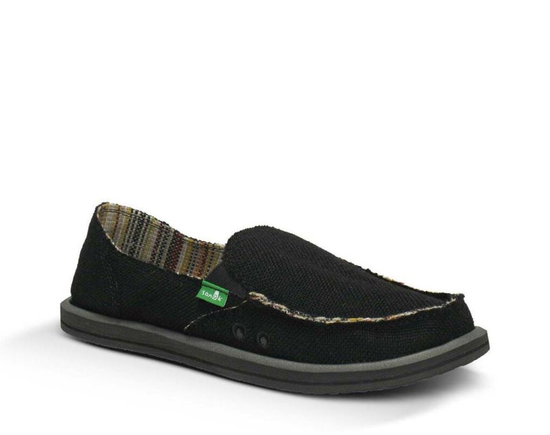 Sanuk Donna Hemp Women Shoes Black,Sanuk Philippines | RX38-2028O4