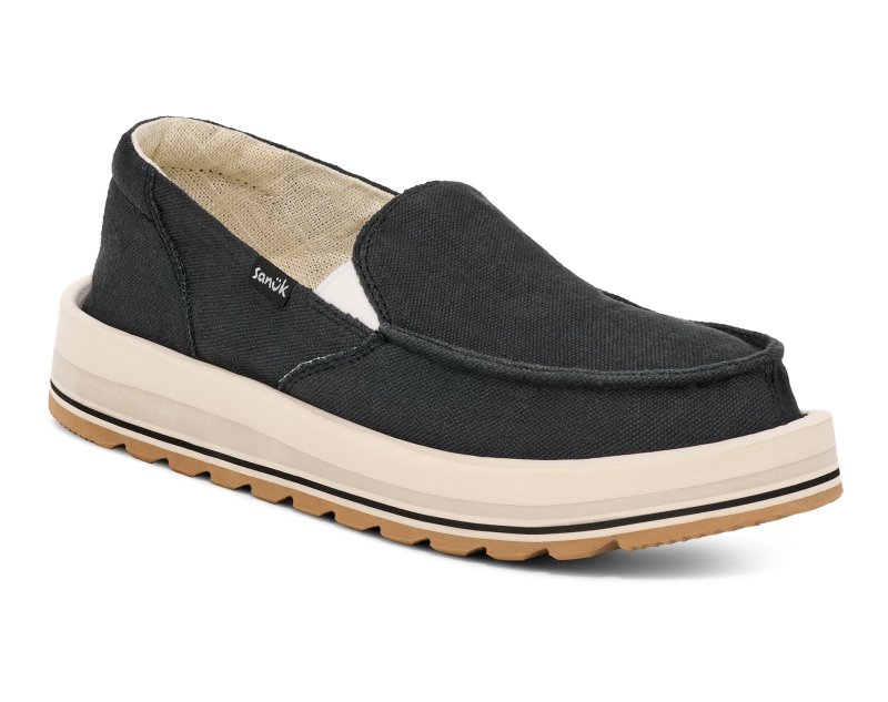 Sanuk Donna Mesa Women Loafers Black,Sanuk Philippines | EX50-8890C9