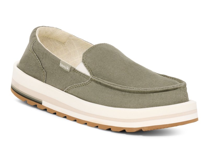 Sanuk Donna Mesa Women Loafers Olive,Sanuk Philippines | BG72-1782B2