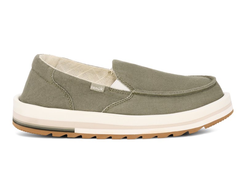 Sanuk Donna Mesa Women Loafers Olive,Sanuk Philippines | BG72-1782B2