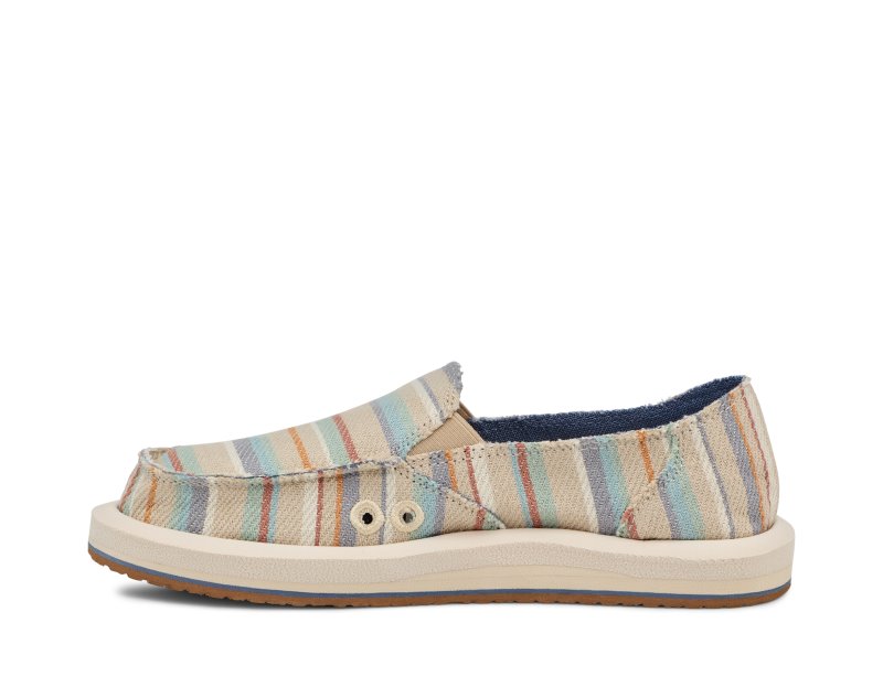 Sanuk Donna ST Blanket Women Loafers Beige Multicolor,Sanuk Philippines | ZK04-3204U2