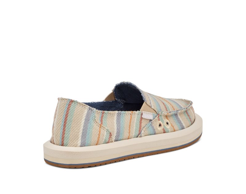 Sanuk Donna ST Blanket Women Loafers Beige Multicolor,Sanuk Philippines | ZK04-3204U2