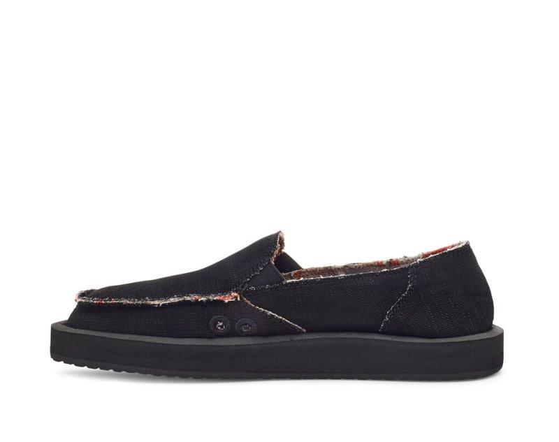 Sanuk Donna ST Hemp Women Sidewalk Surfers Black,Sanuk Philippines | PW90-9310G5