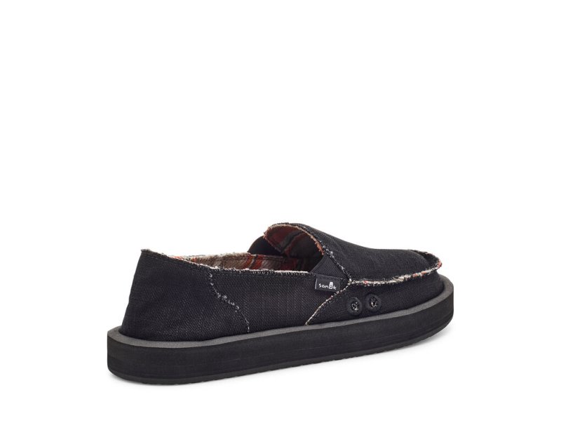 Sanuk Donna ST Hemp Women Sidewalk Surfers Black,Sanuk Philippines | PW90-9310G5