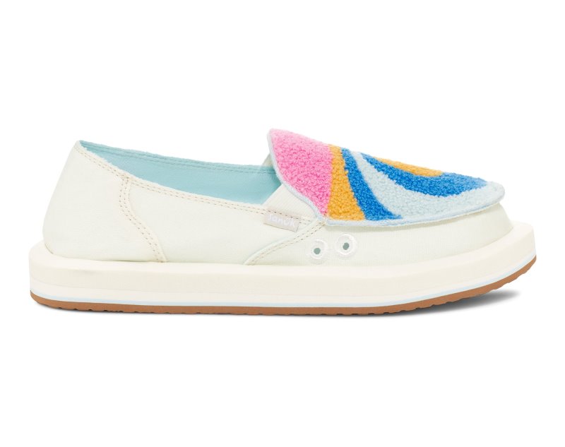 Sanuk Donna ST Shoreline Women Slip On White Multicolor,Sanuk Philippines | LR93-0153A0