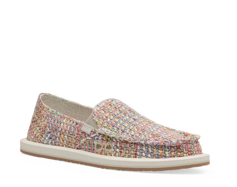 Sanuk Donna Summer Tweed Women Slip On Beige Multicolor,Sanuk Philippines | NJ72-4302A7