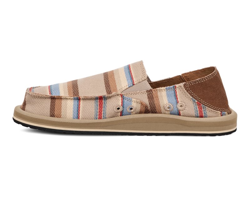 Sanuk Donny Blanket Men Loafers Grey Brown Multicolor,Sanuk Philippines | OI82-3192F0