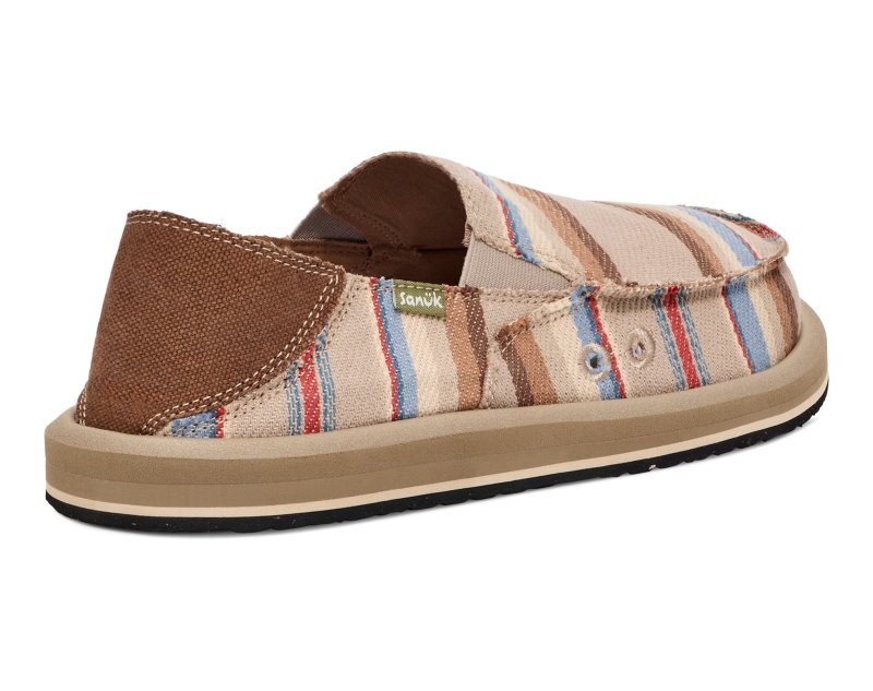 Sanuk Donny Blanket Men Loafers Grey Brown Multicolor,Sanuk Philippines | OI82-3192F0