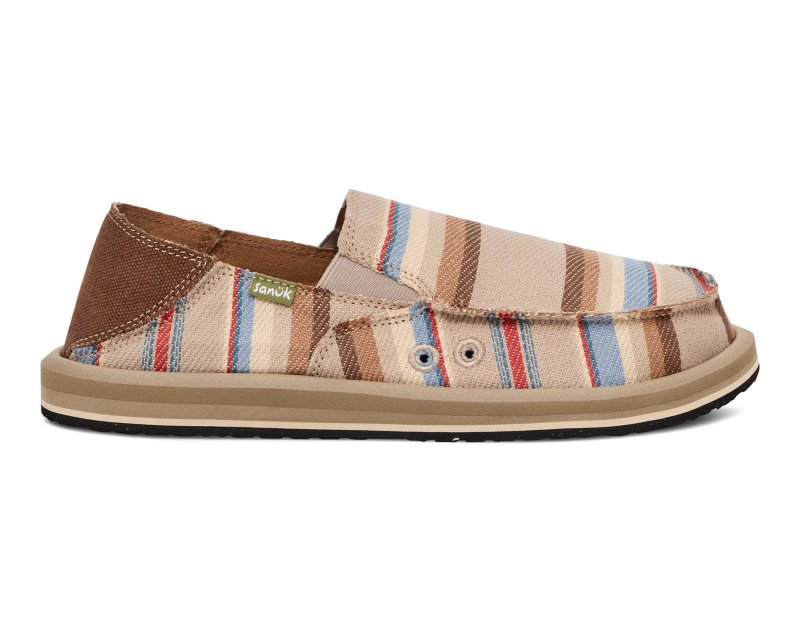 Sanuk Donny Blanket Men Loafers Grey Brown Multicolor,Sanuk Philippines | OI82-3192F0