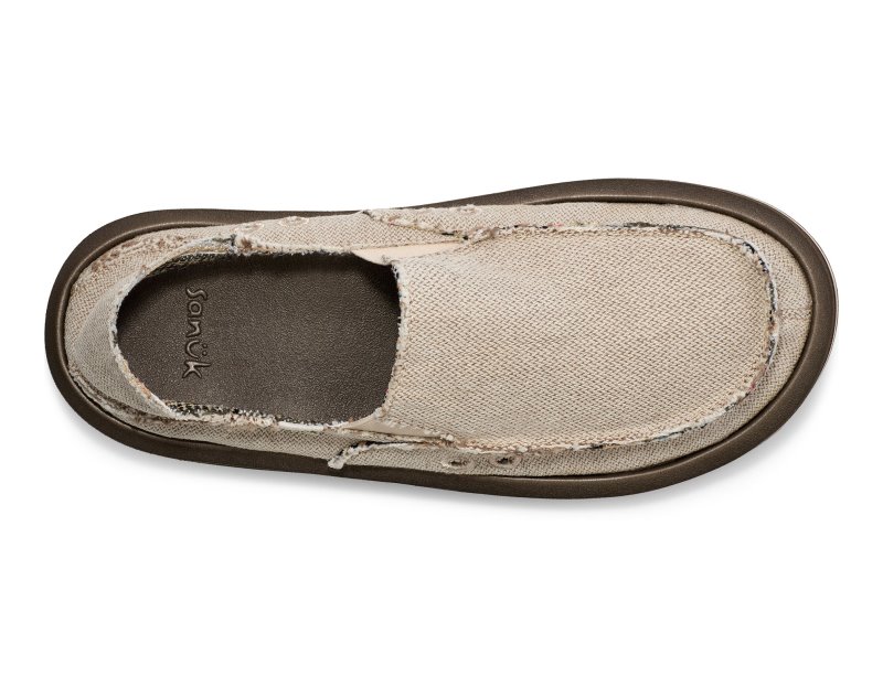 Sanuk Donny Hemp 2 Tone Men Loafers Beige,Sanuk Philippines | RA83-7183W4