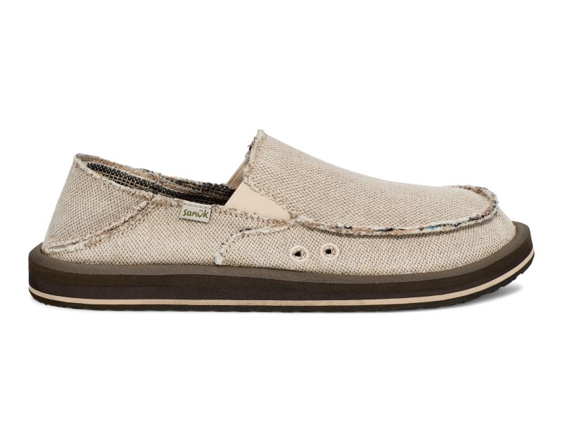 Sanuk Donny Hemp 2 Tone Men Loafers Beige,Sanuk Philippines | RA83-7183W4