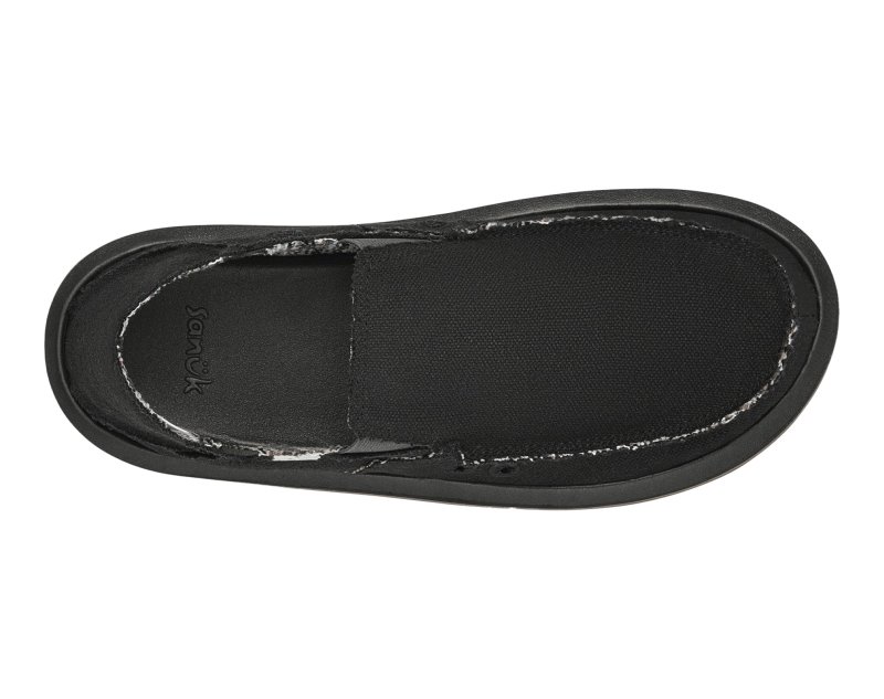 Sanuk Donny Hemp Men Loafers Black,Sanuk Philippines | CC97-4017R5