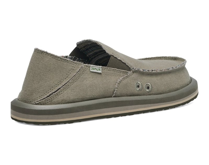 Sanuk Donny Hemp Men Loafers Olive,Sanuk Philippines | ZG62-4582G9