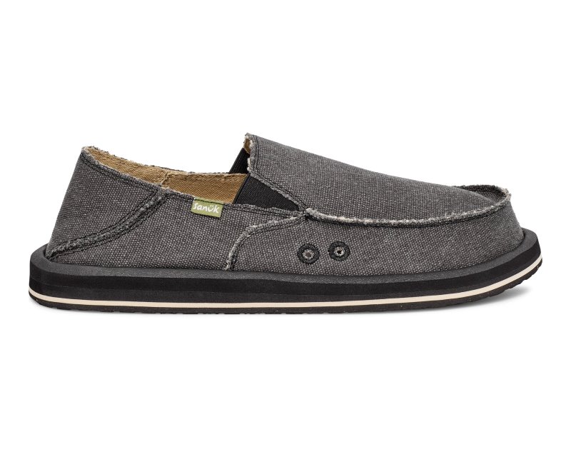 Sanuk Donny Men Loafers Dark Grey,Sanuk Philippines | UW44-1124N0