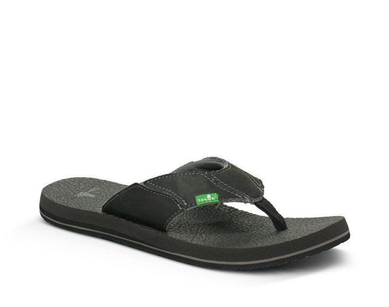 Sanuk Fault Line Men Flip Flops Dark Grey,Sanuk Philippines | OO03-9613Y5