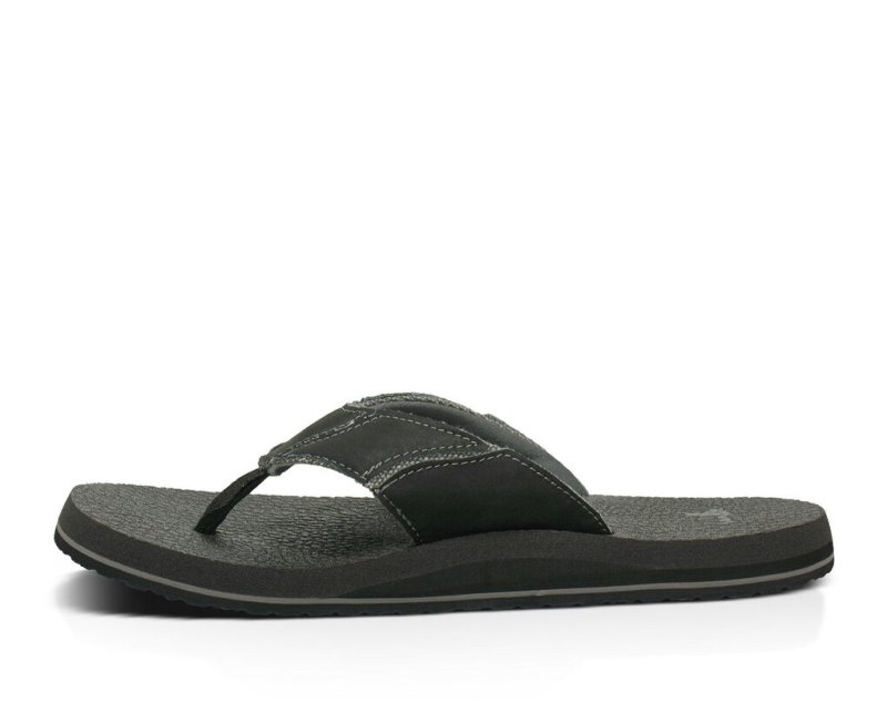 Sanuk Fault Line Men Flip Flops Dark Grey,Sanuk Philippines | OO03-9613Y5