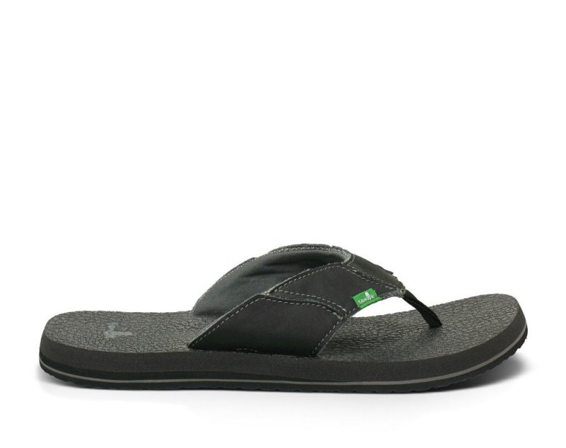 Sanuk Fault Line Men Flip Flops Dark Grey,Sanuk Philippines | OO03-9613Y5