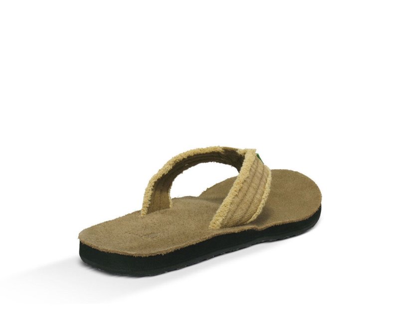 Sanuk Fraid Not Big & Tall Men Flip Flops Khaki,Sanuk Philippines | IH08-6068M4