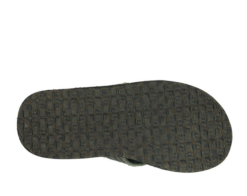 Sanuk Fraid Not Men Flip Flops Dark Grey,Sanuk Philippines | XK57-2117U4