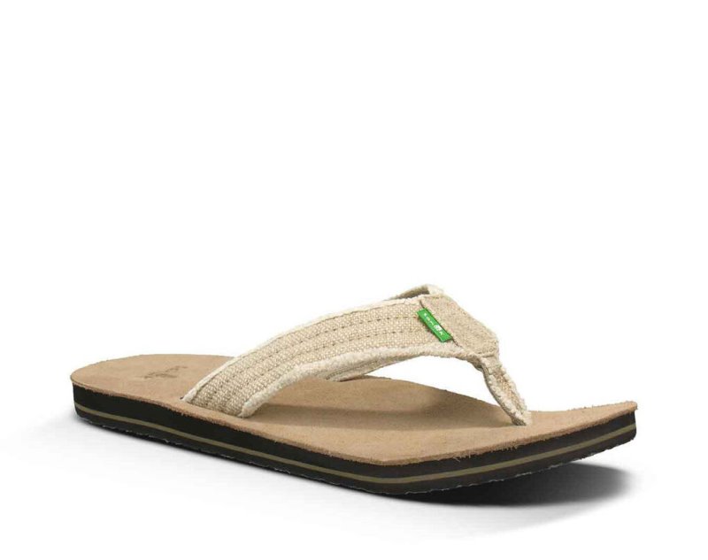 Sanuk Fraid Not Men Flip Flops Khaki,Sanuk Philippines | AT30-2440Q2