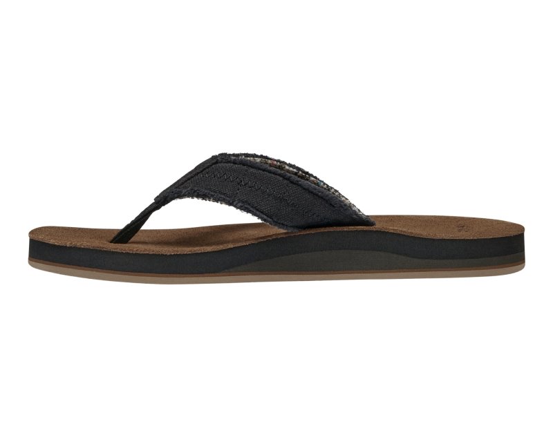 Sanuk Fraid Not ST Men Flip Flops Black,Sanuk Philippines | QG10-0580F4