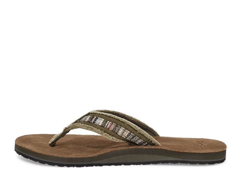 Sanuk Fraid So Eco-Friendly Men Flip Flops Brown,Sanuk Philippines | GP29-3789H6