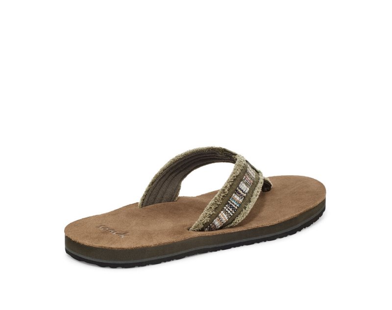 Sanuk Fraid So Eco-Friendly Men Flip Flops Brown,Sanuk Philippines | GP29-3789H6