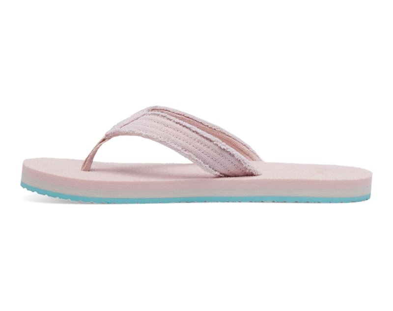 Sanuk Fraidy Stacker Kids' Flip Flops Pink,Sanuk Philippines | GR23-6983D6