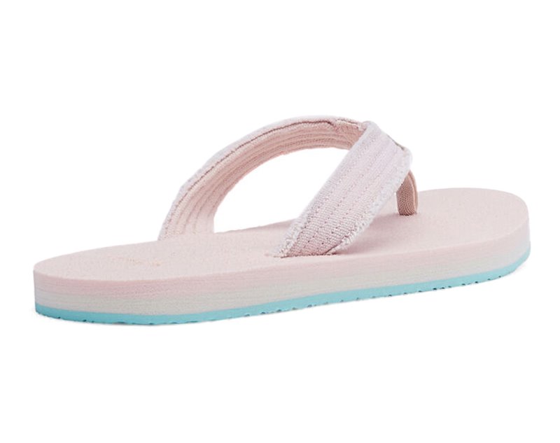 Sanuk Fraidy Stacker Kids' Flip Flops Pink,Sanuk Philippines | GR23-6983D6