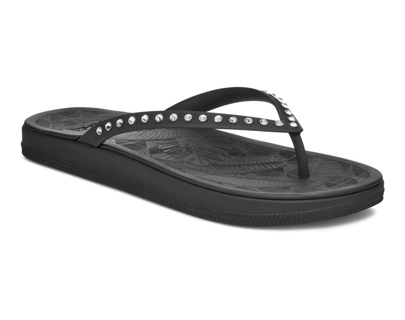 Sanuk Funshine Gem Women Flip Flops Black,Sanuk Philippines | QT20-8410E6