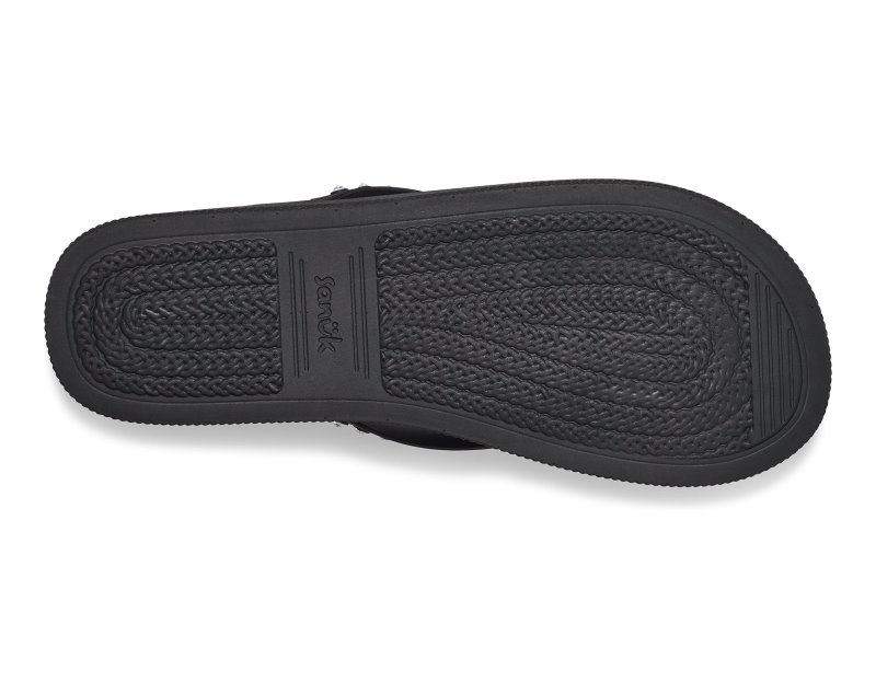 Sanuk Funshine Gem Women Flip Flops Black,Sanuk Philippines | QT20-8410E6