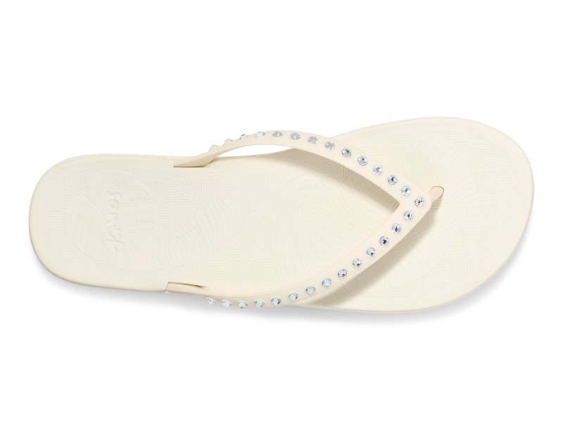 Sanuk Funshine Gem Women Flip Flops White,Sanuk Philippines | LW83-3593W8