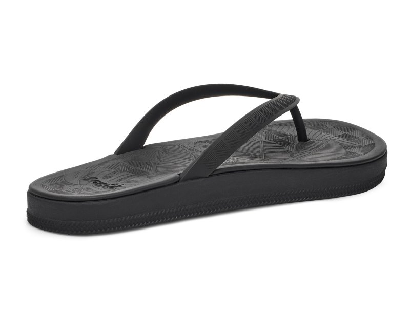 Sanuk Funshine Women Flip Flops Black,Sanuk Philippines | TU73-8013F8