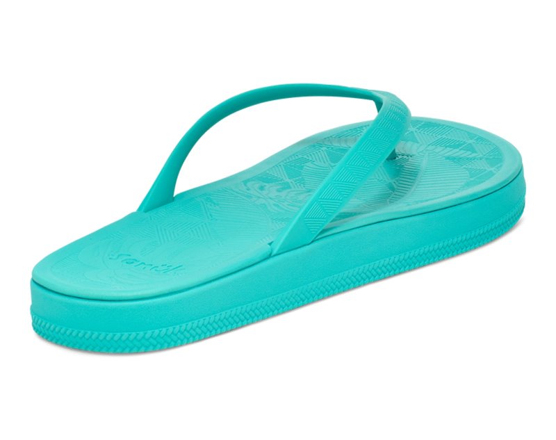 Sanuk Funshine Women Flip Flops Dark Turquoise,Sanuk Philippines | ST83-3463S7