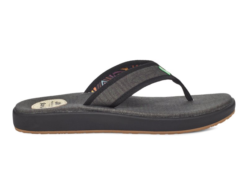 Sanuk Furreal St X Ppf Men Flip Flops Black,Sanuk Philippines | AF00-5150J9