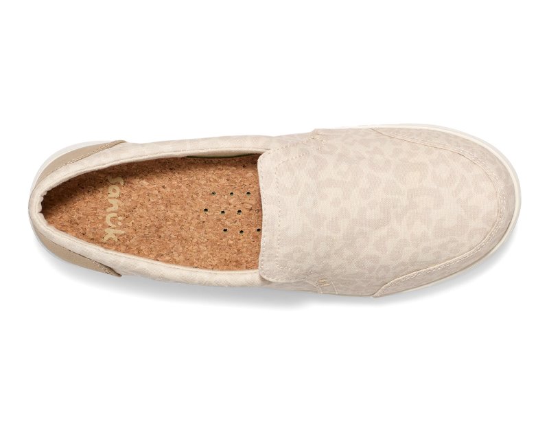 Sanuk Hangout Lite Glam Women Slip On Beige Leopard,Sanuk Philippines | YC32-8222X2